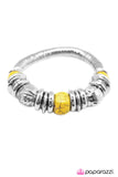 Paparazzi "At The Right Time, In The Right Place" Yellow Bracelet Paparazzi Jewelry