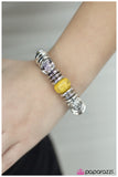 Paparazzi "At The Right Time, In The Right Place" Yellow Bracelet Paparazzi Jewelry