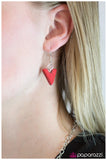 Paparazzi "At This Point" Red Necklace & Earring Set Paparazzi Jewelry