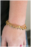 Paparazzi "At Your Own Risk" Gold Bracelet Paparazzi Jewelry