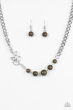 Paparazzi "Autumn Allure - Green" necklace Paparazzi Jewelry