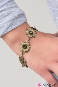 Paparazzi "Autumn Blooms" Brass Bracelet Paparazzi Jewelry