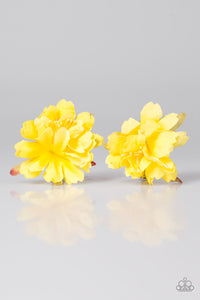 Paparazzi "Awesome Apple Blossom" Yellow Hair Clip Paparazzi Jewelry