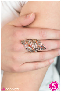 Paparazzi "Autumn Haze" Orange Ring Paparazzi Jewelry