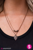 Paparazzi "Autumn Sky" Copper Necklace & Earring Set Paparazzi Jewelry