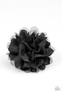 Paparazzi "Awesome Blossom" Black Hair Clip Paparazzi Jewelry