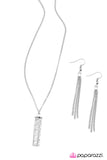 Paparazzi "Awestruck" White Necklace & Earring Set Paparazzi Jewelry