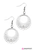 Paparazzi "A Whole New World" White" Earrings Paparazzi Jewelry