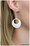 Paparazzi "A Whole New World" White" Earrings Paparazzi Jewelry