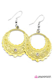 Paparazzi "A Whole New World" Yellow Earrings Paparazzi Jewelry