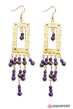 Paparazzi "Aztec Attitude - Purple " earring Paparazzi Jewelry