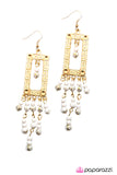 Paparazzi "Aztec Attitude - White" earring Paparazzi Jewelry