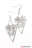 Paparazzi "Aztec Edge" Silver Earrings Paparazzi Jewelry