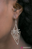 Paparazzi "Aztec Edge" Silver Earrings Paparazzi Jewelry