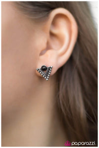 Paparazzi "Aztec Empire" Black Post Earrings Paparazzi Jewelry