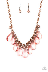 Paparazzi "Fashionista Flair" Copper Necklace & Earring Set Paparazzi Jewelry