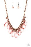 Paparazzi "Fashionista Flair" Copper Necklace & Earring Set Paparazzi Jewelry