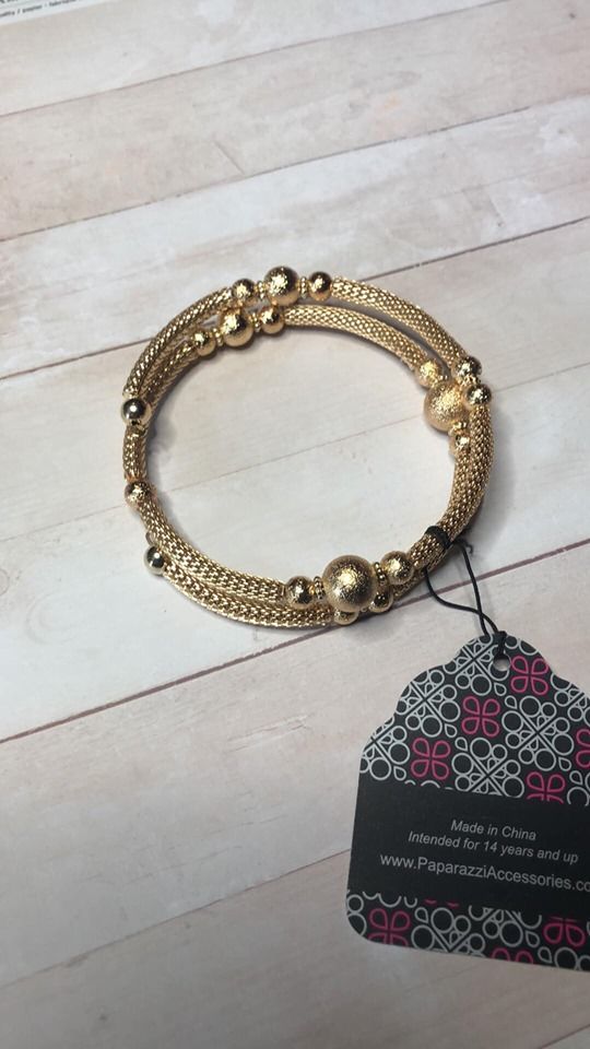 Paparazzi “West End Wraparound” Fashion Fix EXCLUSIVE Gold Bracelet Paparazzi Jewelry