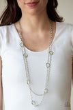 Paparazzi VINTAGE VAULT "Back For More" Green Necklace & Earring Set Paparazzi Jewelry