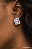 Paparazzi "Backstage Broadway" Purple Post Earrings Paparazzi Jewelry
