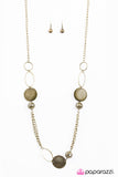 Paparazzi "Back To The Future - Brass" necklace Paparazzi Jewelry
