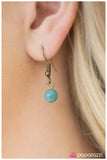 Paparazzi "Backwoods Explorer" Blue Necklace & Earring Set Paparazzi Jewelry
