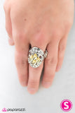 Paparazzi "Badaboom! - Yellow" ring Paparazzi Jewelry
