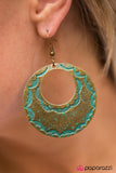 Paparazzi "Bad Blood" Brass Earrings Paparazzi Jewelry