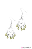 Paparazzi "Bahama Mama" Green Earrings Paparazzi Jewelry