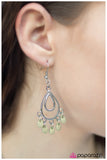 Paparazzi "Bahama Mama" Green Earrings Paparazzi Jewelry