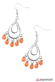 Paparazzi "Bahama Mama" Orange Earrings Paparazzi Jewelry