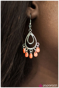 Paparazzi "Bahama Mama" Orange Earrings Paparazzi Jewelry