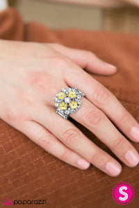 Paparazzi "Bali Banquet" Yellow Ring Paparazzi Jewelry