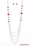 Paparazzi "Balloon Ride - Red" Necklace & Earring Set Paparazzi Jewelry