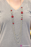 Paparazzi "Balloon Ride - Red" Necklace & Earring Set Paparazzi Jewelry