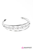 Paparazzi "Ballroom Romance" White Bracelet Paparazzi Jewelry