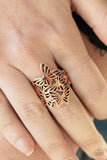 Paparazzi "Banded Butterflies" Copper Ring Paparazzi Jewelry