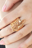 Paparazzi "Banded Butterflies” Gold Ring Paparazzi Jewelry