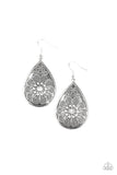 Paparazzi VINTAGE VAULT "Banquet Bling" White Earrings Paparazzi Jewelry