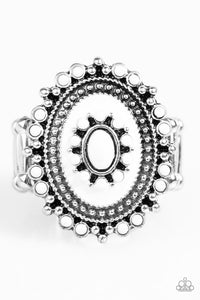 Paparazzi "Barcelona Belle" White Ring Paparazzi Jewelry