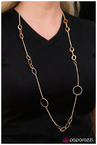 Paparazzi "Bare Necessities" Gold Necklace & Earring Set Paparazzi Jewelry