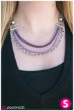 Paparazzi "Bar None" Purple Necklace & Earring Set Paparazzi Jewelry