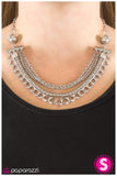 Paparazzi "Bar None" Silver Necklace & Earring Set Paparazzi Jewelry