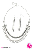 Paparazzi "Bar None - White" necklace Paparazzi Jewelry