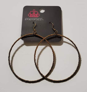 Paparazzi  "Basically Beaded" Brass Fashion Fix Exclusive Earrings Paparazzi Jewelry