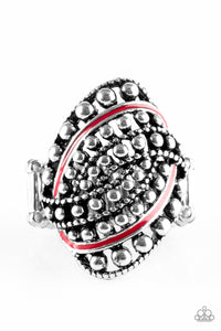 Paparazzi "Battle Ready" Red Ring Paparazzi Jewelry