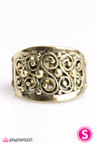 Paparazzi "Bay Breeze" Brass Ring Paparazzi Jewelry