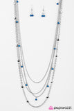 Paparazzi "Beach Days" Blue Necklace & Earring Set Paparazzi Jewelry