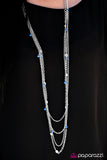 Paparazzi "Beach Days" Blue Necklace & Earring Set Paparazzi Jewelry