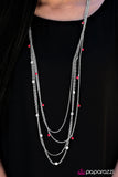 Paparazzi "Beach Days" Red Necklace & Earring Set Paparazzi Jewelry